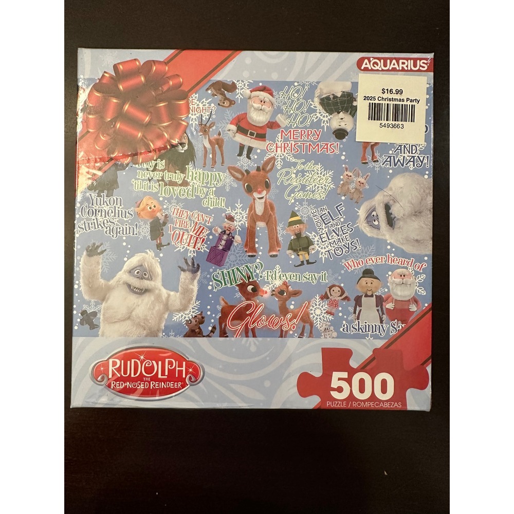 Aquarius Rudolph the Red Nosed Reindeer 500 Piece Jigsaw Puzzle 63336